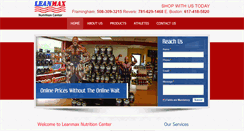 Desktop Screenshot of leanmaxnutrition.com